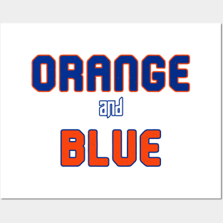 Orange and Blue Posters and Art